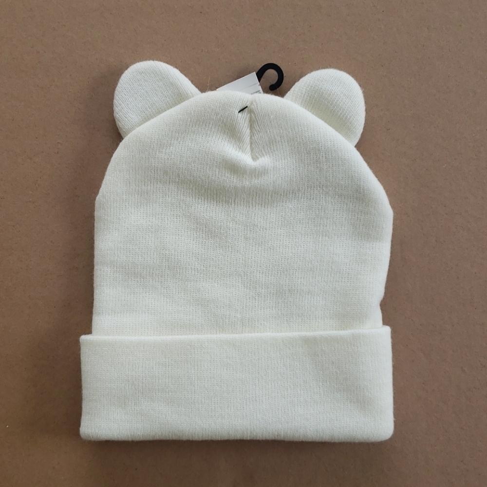 NEW GUESS Rhinestone Cat Ear Beanie - Picture 4 of 5